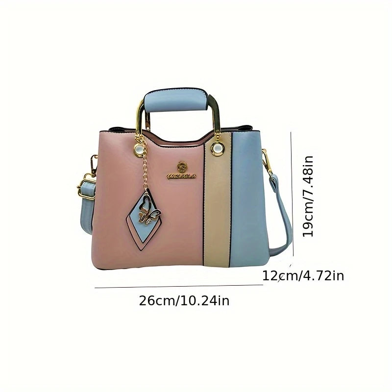Women's Elegant Crossbody Handbag with Detachable Strap,