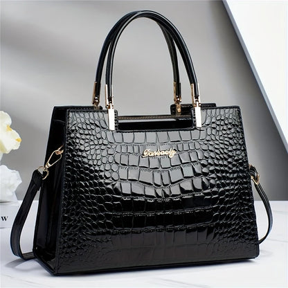 Alligator Print Women's  Shoulder Bag