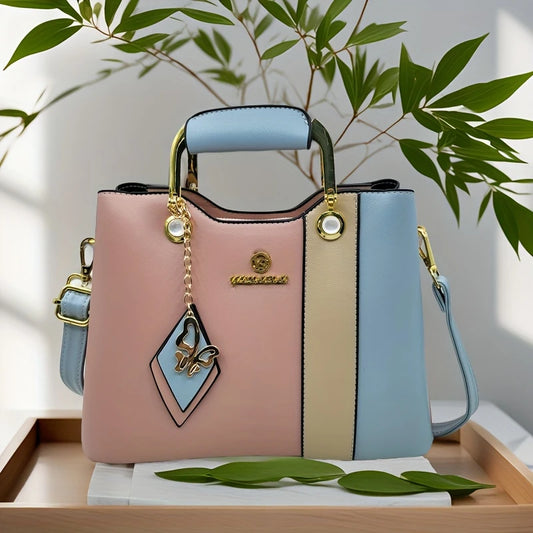 Women's Elegant Crossbody Handbag with Detachable Strap,