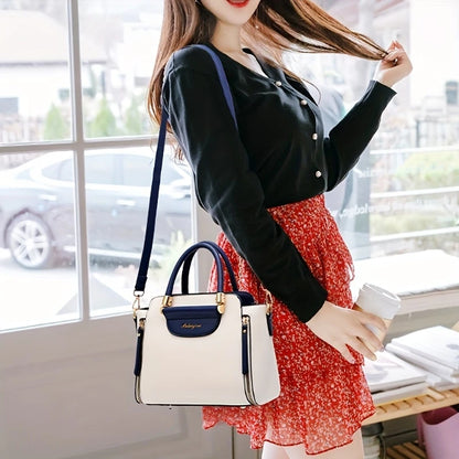 Women's Versatile Contrast Color Crossbody Bag,
