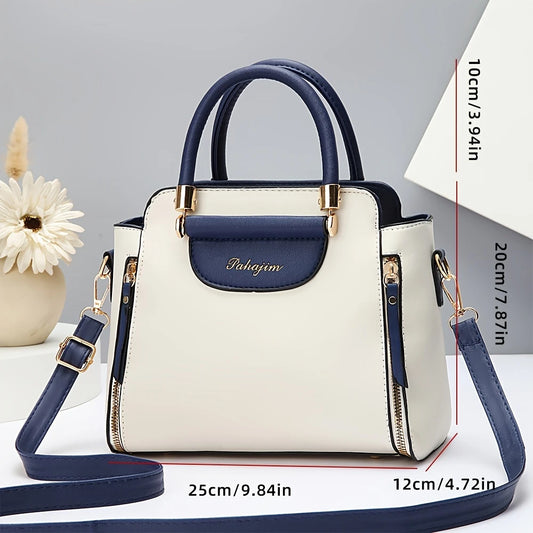 Women's Versatile Contrast Color Crossbody Bag,